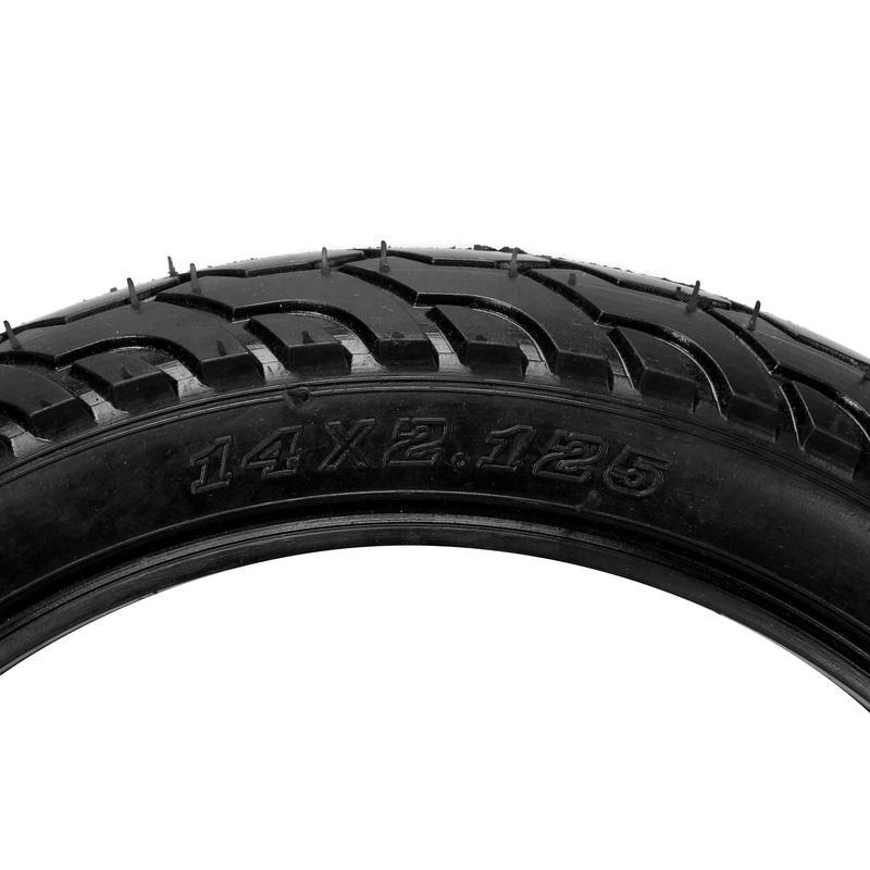 适用14寸电瓶车轮胎14x2125电动车实心胎免充气轮胎免内外胎防扎车胎1