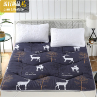 加厚床垫软垫单人学生宿舍家用折叠双人榻榻米床褥子垫被租房专用三维工匠 200*220cm床【久用不塌四季通用】 麋鹿