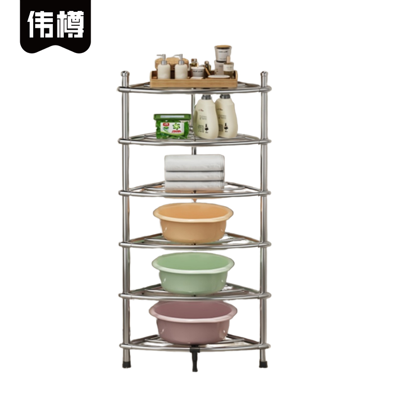 伟樽脸盆架六层55*39*112cm个高清大图