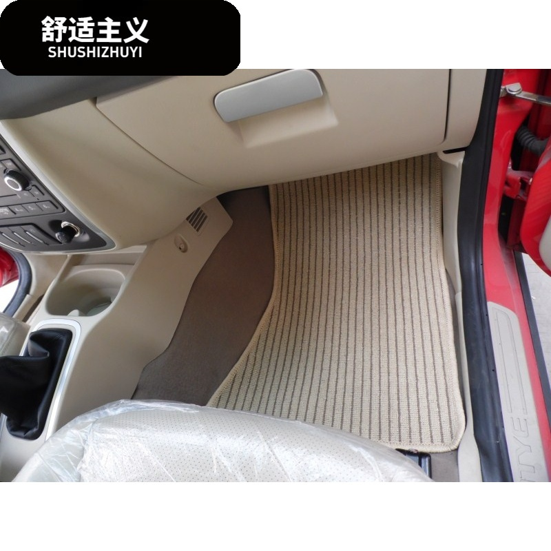 标志307 308 206 207 CC 408 508 607专用亚麻汽车脚垫