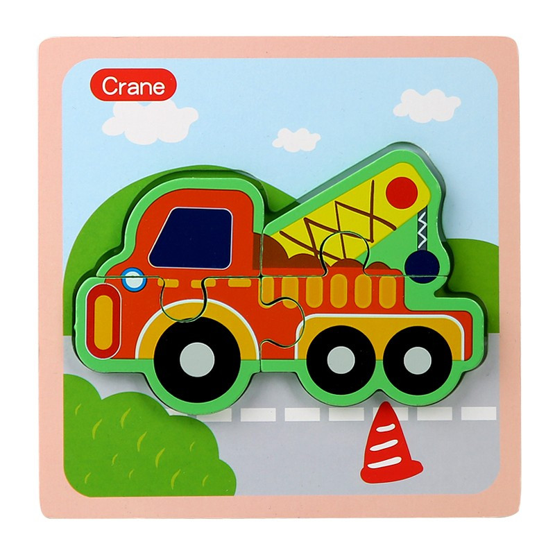 木质儿童立体拼图玩具1-2周岁半婴幼儿启蒙开发3-6岁男孩女孩幼儿园宝宝早教智力拼板生日礼物