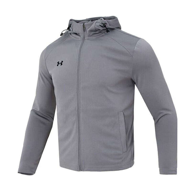 安德玛(Under Armour)运动外套男夹克新款针织运动训练跑步健身休闲外套25600403-400 ZP高清大图