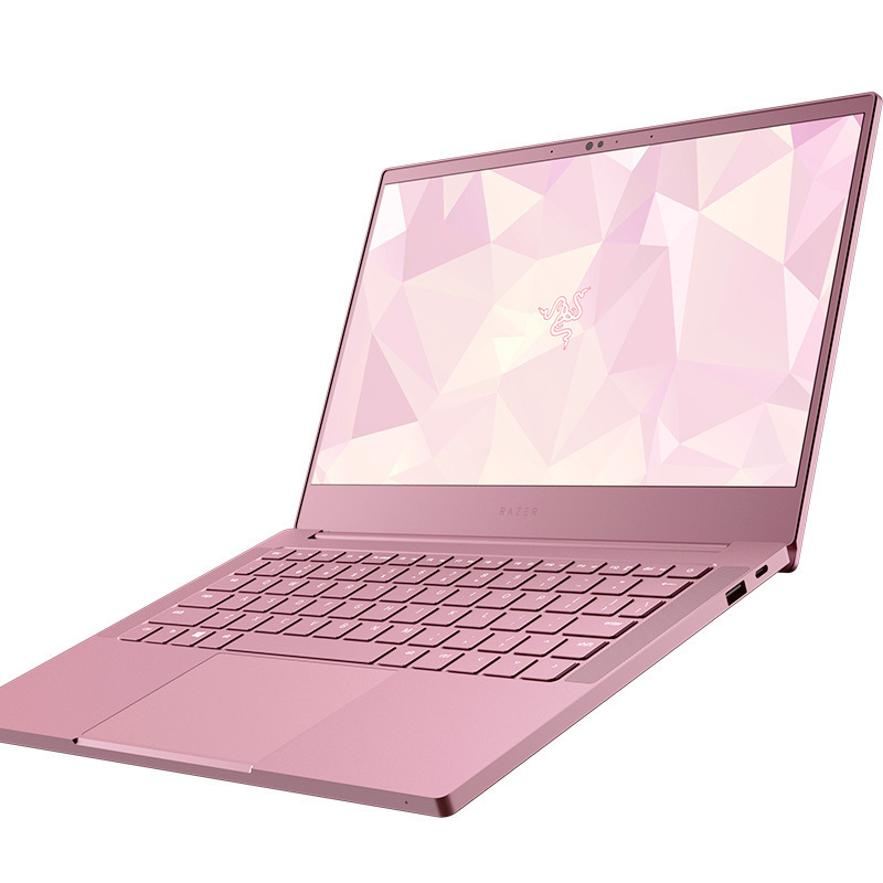 雷蛇(Razer)灵刃潜行版 粉晶版13.3英寸商务游戏办公轻薄便携学生高端电竞游戏本笔记本电脑(i7-8565U/16G/256GB/MX150 4G/WIN10 IPS屏)