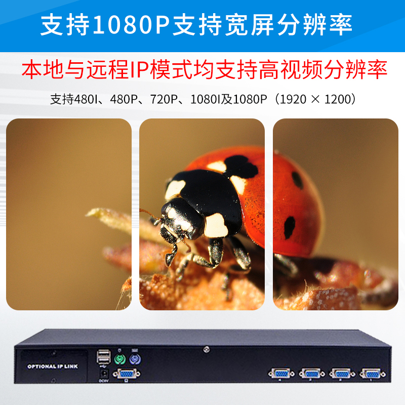 莱姆科思(lemxnet)LK-1104G IP远程KVM切换器四VGA口机架式USB/PS2混接
