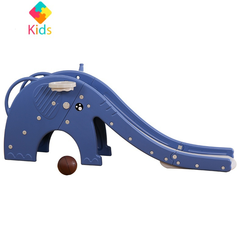 室内家用玩具乐园游乐场组合小型滑滑梯真智力大象蓝球框球套圈视频