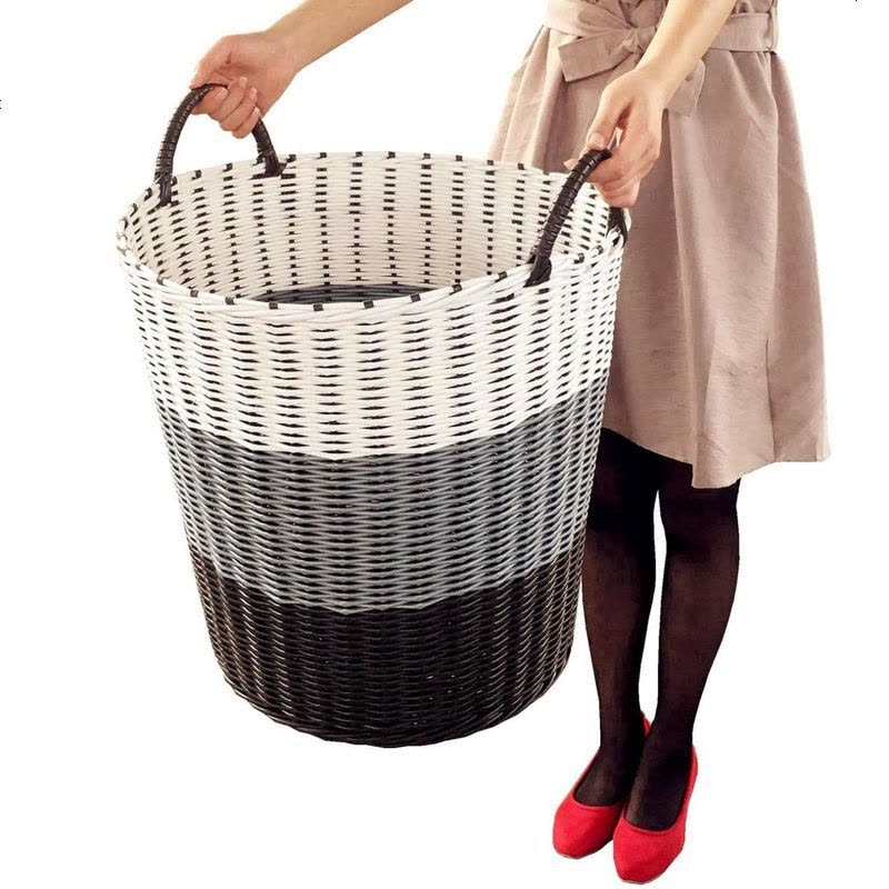 整理脏衣篮篓装置物篮栏搂箩脏衣桶篮丢脏衣筐大号匡放脏衣服收纳 XL特大号紫色主色多彩图片