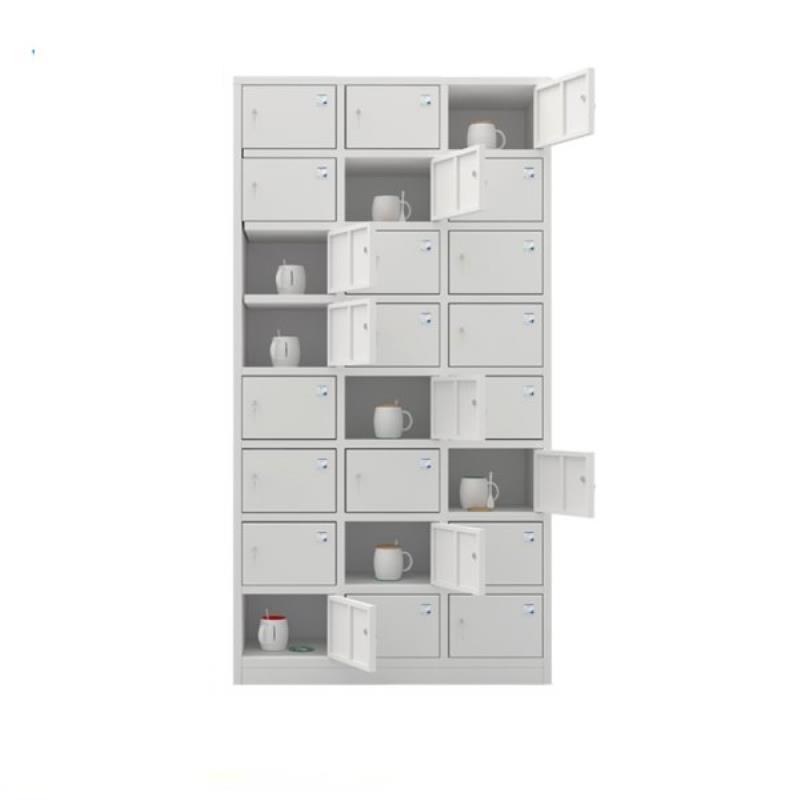 政彩 90*35*180cm铁皮食堂碗柜 资料柜 24门