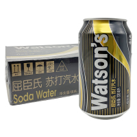 Watsons屈臣氏 苏打水 苏打汽水原味330ml*24罐/箱