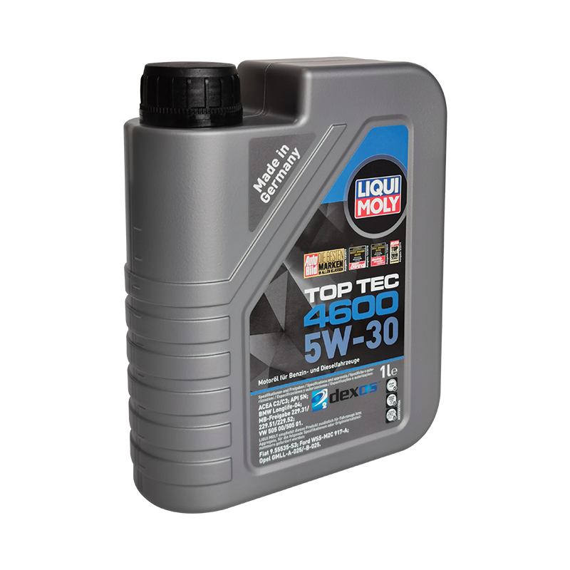 力魔(LIQUI MOLY) 顶技4600 全合成机油 5W-30 C3 SN 1L 德国原装进口