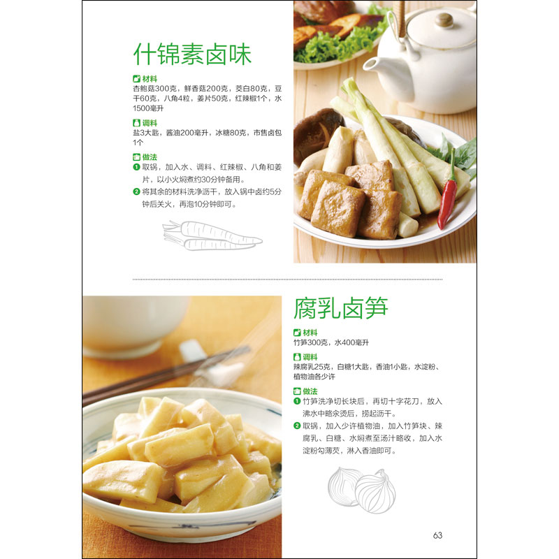 [醉染正版]正版 素食家常菜一本就够 素食菜谱 食谱 素食大全 素菜菜谱书 家常菜 饮食营养健康书籍 素食主义者素菜做法高清大图