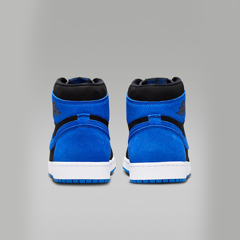 耐克男鞋jordan 1 aj1 皇家蓝 翻毛皮 高帮复古篮球鞋dz5485-042