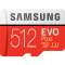 三星(SAMSUNG) microSD存储卡 512GB 读取100MB/s 4K 高性能 Switch 无人机 TF卡