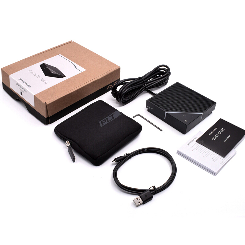 宝利通(Plantronics) 7200便携式全向麦克风/会议扬声器/蓝牙无线USB有线会议音响