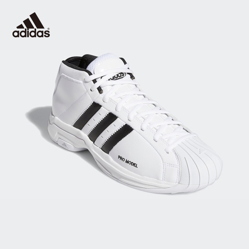 阿迪达斯adidas PRO MODEL 2G男子复刻中帮篮球鞋EF9824