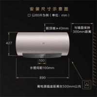 A.O.史密斯(A.O.Smith)60升电热水器 CEWH-60G 双驱速热 免清洗型 家用壁挂式热水器 雅金版