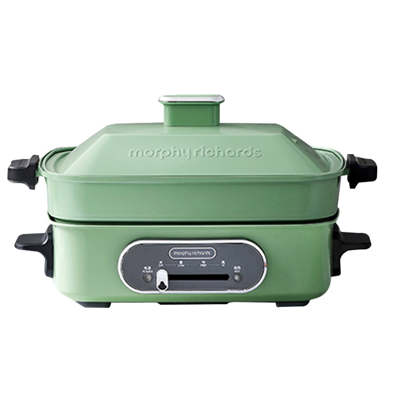 摩飞多功能锅2.5L精准控温持续加热安全防烫清新绿MR9088