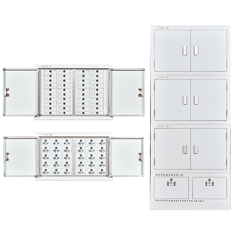汉诺鑫威USB手机存放柜会议室手机柜对讲机柜工具寄存柜多格手机屏蔽柜