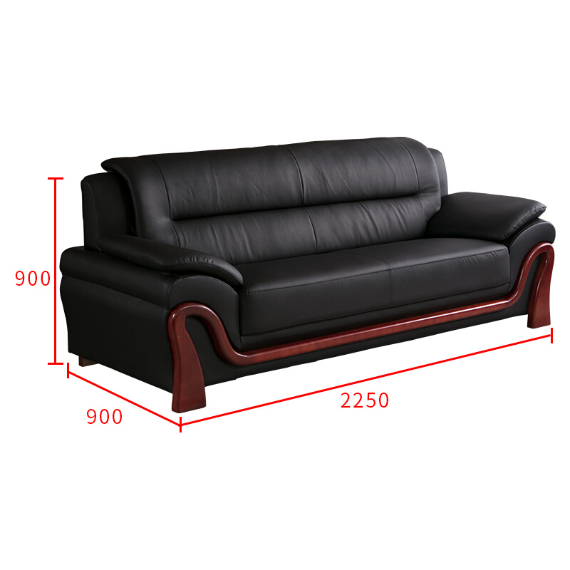 办公沙发办公家具会客沙发接待沙发时尚简约商务沙发组合 三人位 单位:张高清大图