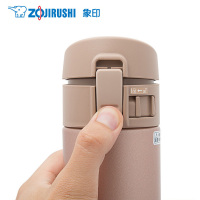 象印(ZOJIRUSHI)SM-KC48-NM进口不锈钢真空保温杯保冷杯车载杯单手弹盖喝水杯 480ml 香槟金色
