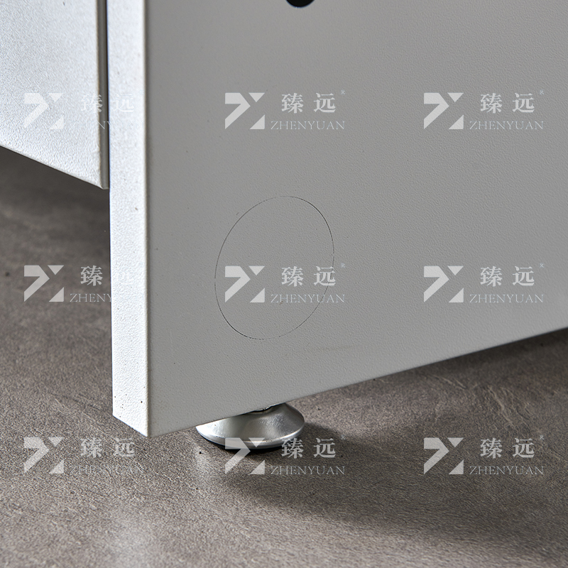 臻远 ZY4012418 隐藏式翻转电脑桌培训桌办公桌B款三人位高清大图