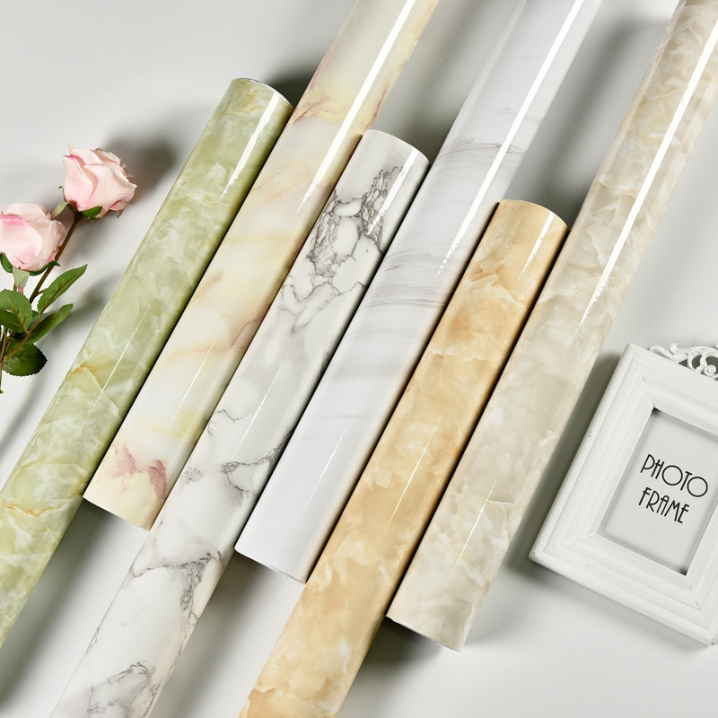 古达厨房贴纸油大理石家具贴膜自粘墙纸瓷砖灶台桌面柜子保护膜