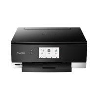 佳能(Canon)TS8380 A4幅面智能触屏照片多功能喷墨一体机 黑色(打印复印扫描/无线网络/自动双面)光盘盘面/指甲贴打印 替代TS8280