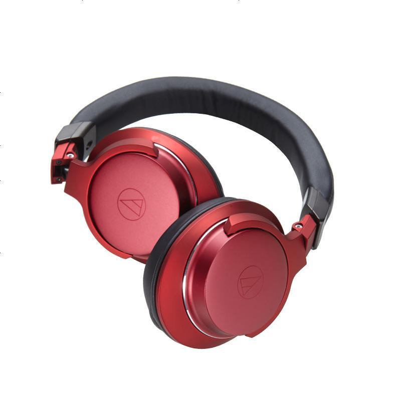 铁三角(audio-technica) ATH-AR5iS 高解析音质便携头戴式耳麦 HIFI 重低音 红色