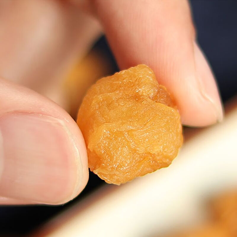 绿帝桂圆粒晶莹甘甜能煮能泡干度适中金黄厚实软韧不湿250g高清大图