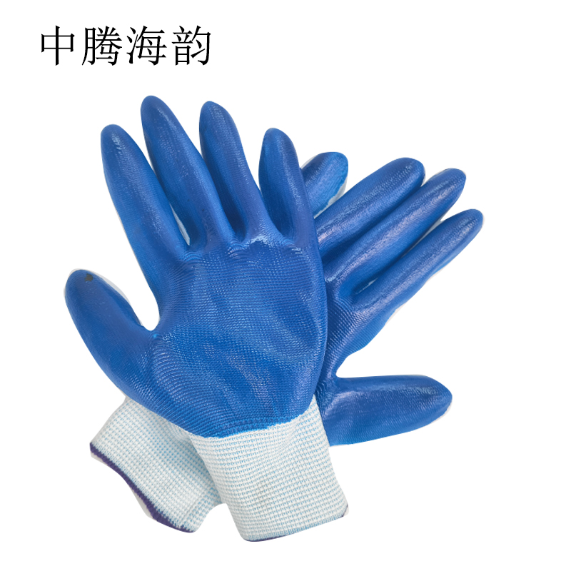 中腾海韵 丁腈浸胶手套32克 12双 打高清大图