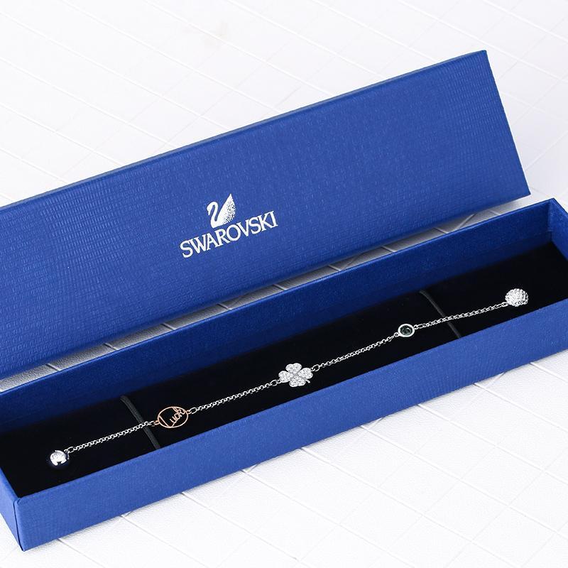 SWAROVSKI 施华洛世奇 赵丽颖同款人造水晶手链 四叶草可组合女士水晶手链 5365755