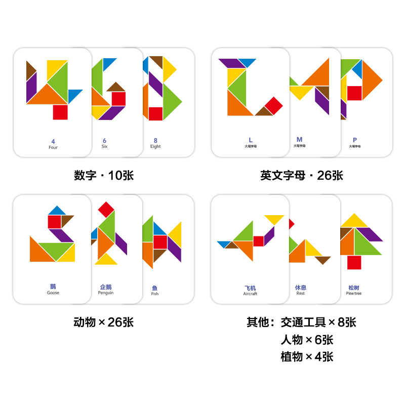 [醉染正版]超级七巧板木质拼图 儿童0-3岁动手动脑全脑思维训练益智游戏拼图书籍婴幼儿逻辑思维训练专注力训练拼图玩具高清大图