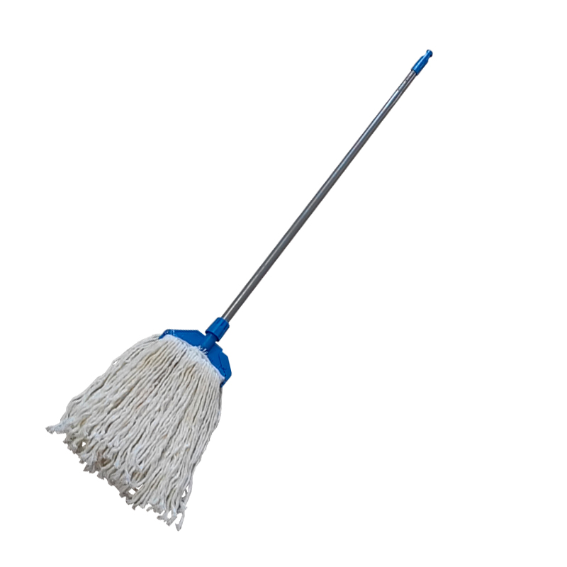 炯毅 铁把铁杆墩布棉线拖把吸水拖把白棉线绒线老式白线墩布白线拖布 拖布 铁杆棉线 17cm 套高清大图