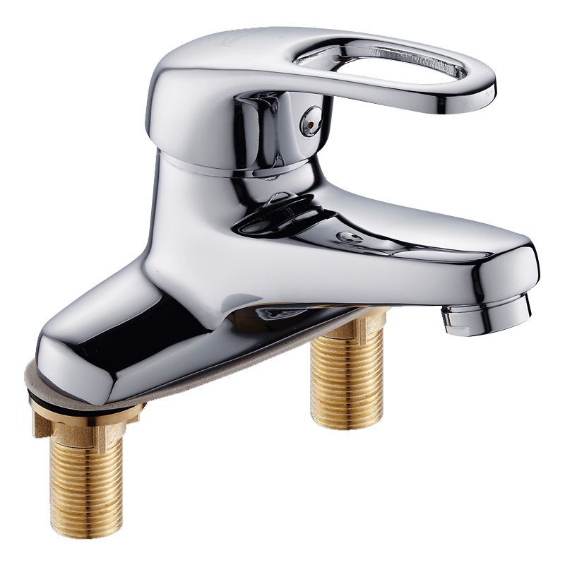 180703单只龙头全铜水龙头冷热面盆洗脸盆单把双孔台盆龙头浴室卫生间