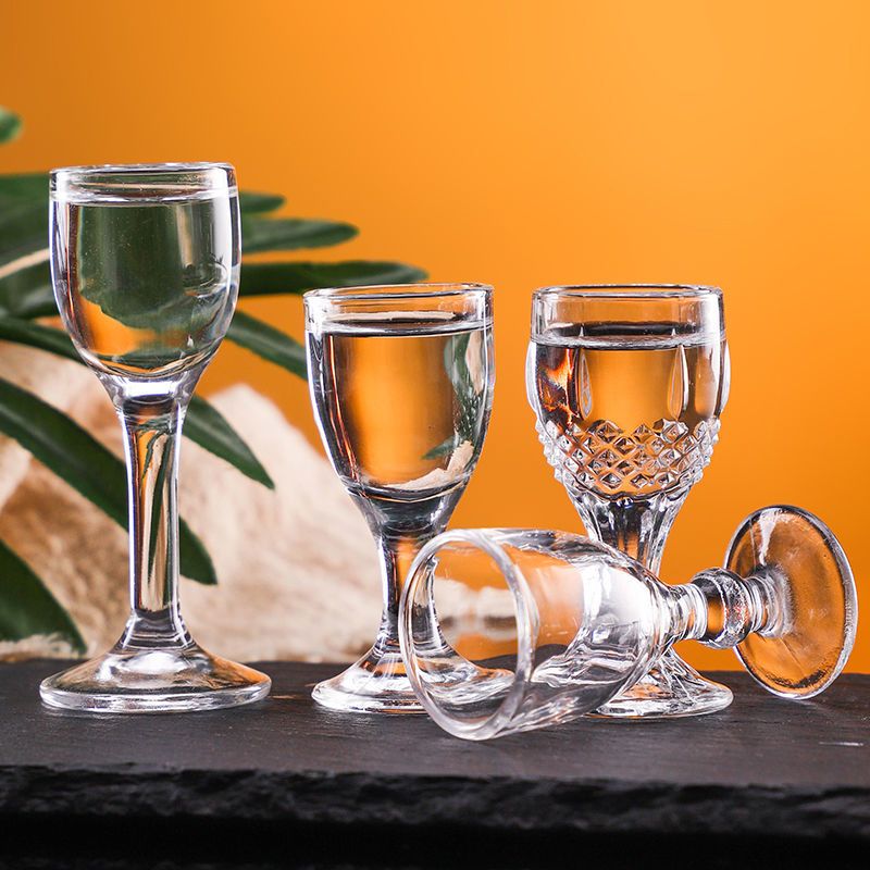 酒杯加厚白酒杯分酒器套装家用高档酒店饭店无铅玻璃烈酒杯酒具子弹杯