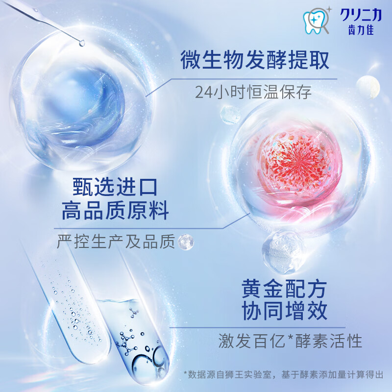 狮王(LION) 齿力佳酵素美白牙膏(鲜果薄荷)130g高清大图