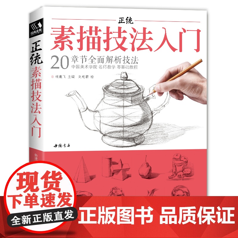 正统素描技法入门 零基础自学教程书籍铅笔绘画画册临摹范本单体sh高清大图
