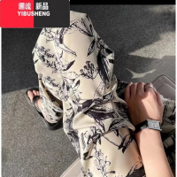 YIBUSHENG季女棉绸花裤长裤人造棉纯色外穿休闲防晒透气凉凉绸 特长洗前110cm165-175cm155斤以内 京华烟云