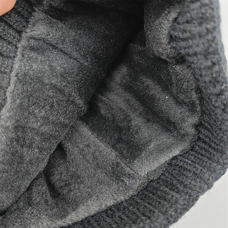 鸽护 毛线帽 GH170QDK-黑色 顶高清大图