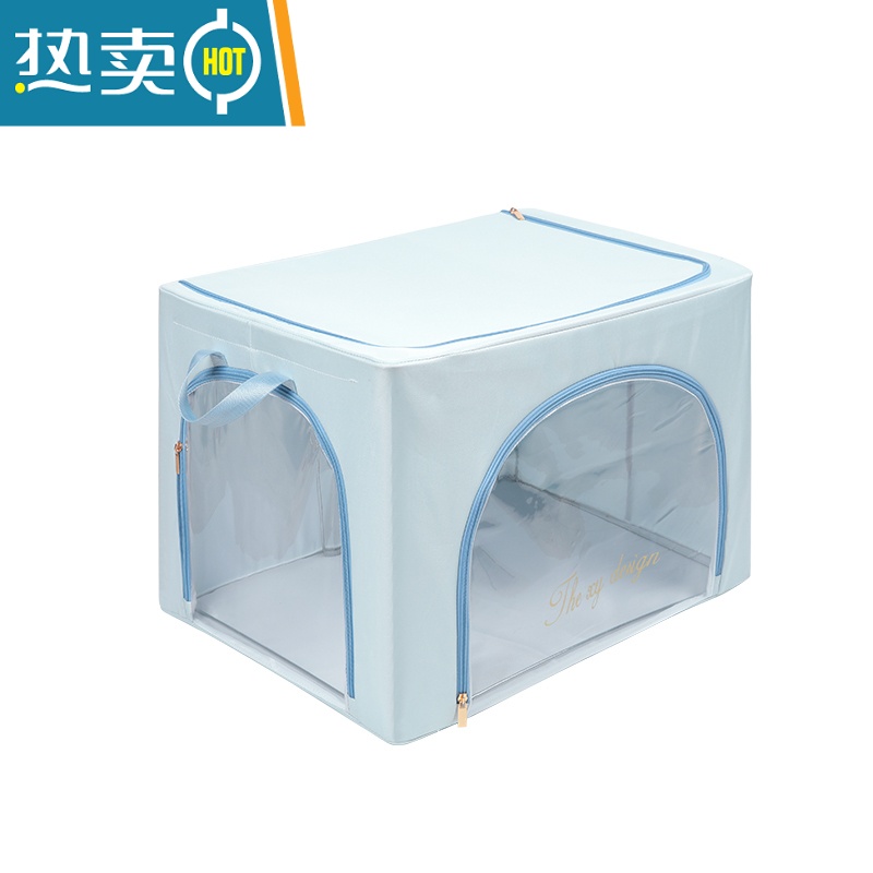 XIANCAI衣服收纳箱家用布艺特大号可折叠百纳箱子衣物钢架整理盒储物器高清大图