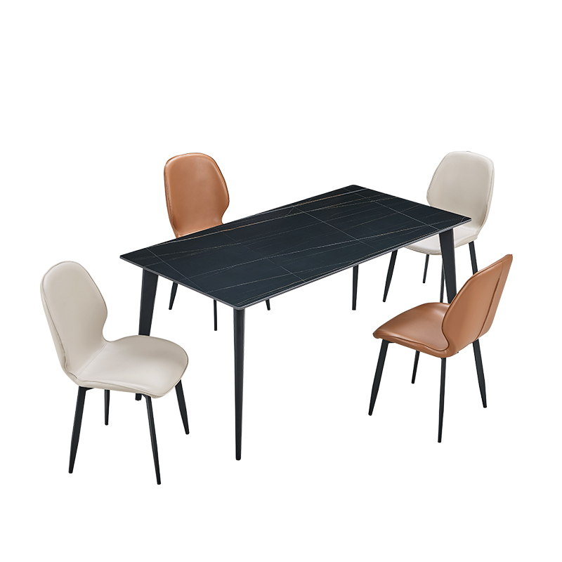芝華仕(cheers)芝华仕餐桌椅组合意式极简长方形饭桌岩板 餐厅配套