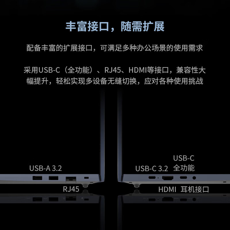 机械革命 恒悦14 14英寸窄边框轻薄本办公学习商务本游戏本笔记本电脑 定制(i7-13620H 16G 2TB 60HZ 氮化镓适配器 金属机身 高效散热)黑高清大图