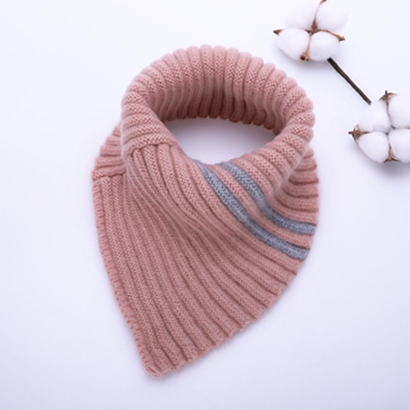 婴儿围巾冬季套脖男童女童三角巾6个月4岁1秋冬简约配饰儿童围脖宝宝