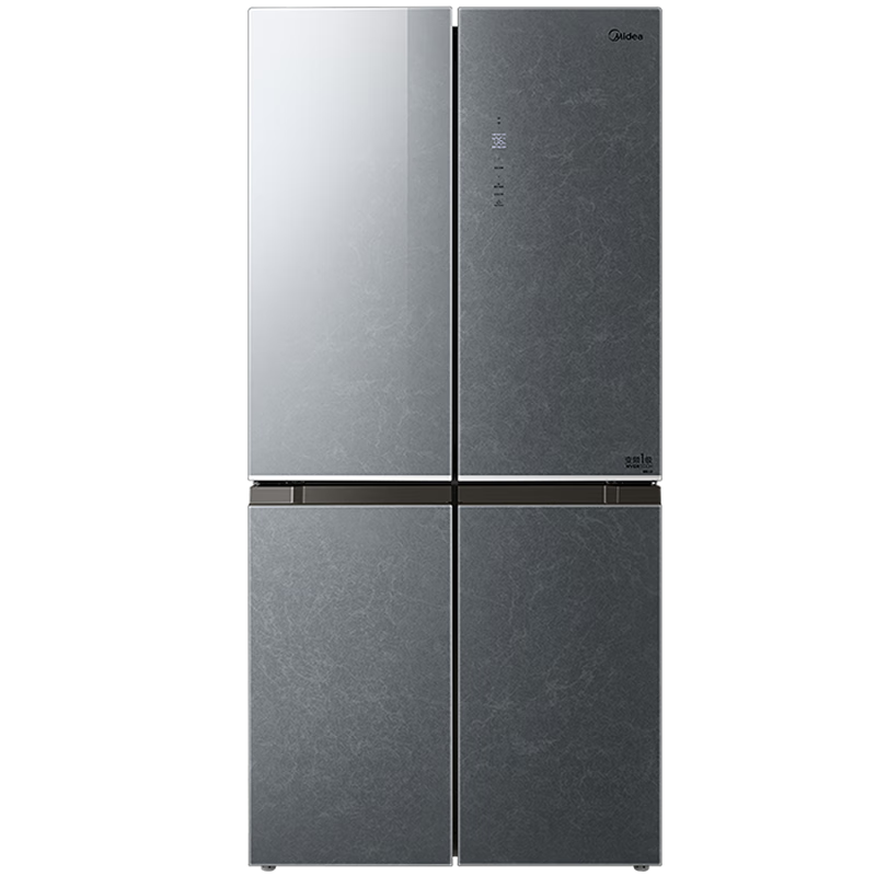 美的(Midea) 480升十字对开门冰箱BCD-480WSGPZM(E) 墨兰灰-观澜