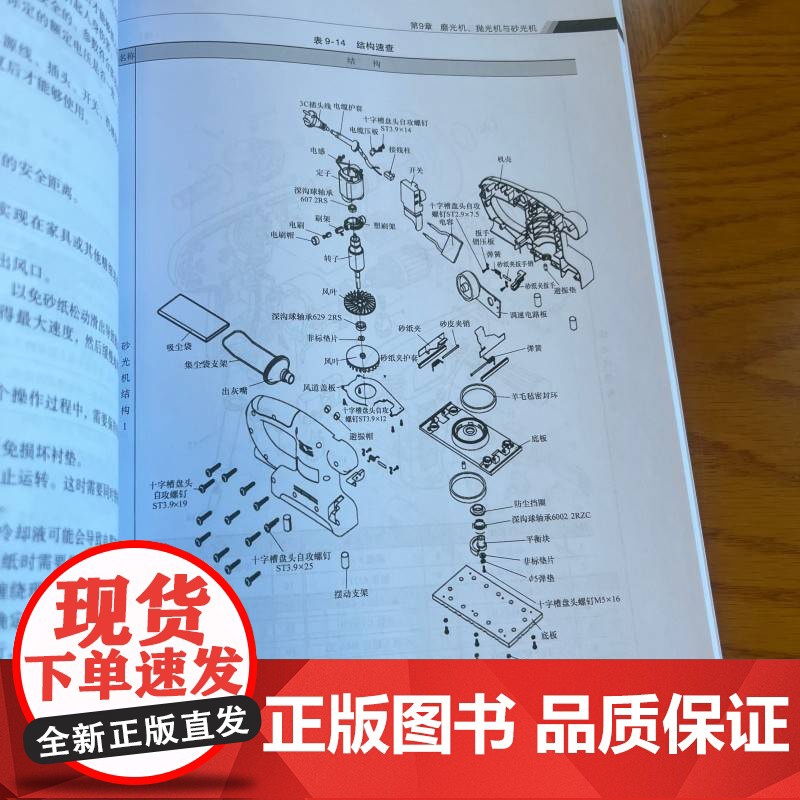 电动工具维修手册 阳鸿钧 电动工具检修 电动工具维护 电器维修 零部件 元器件 速查速用 检修维护 机电工程高清大图