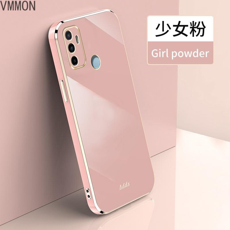 VMONNoppoa52手机壳oppoa53保护oppoa32硅胶套oppo A53镜头全包A52直边电镀A32防摔纯色