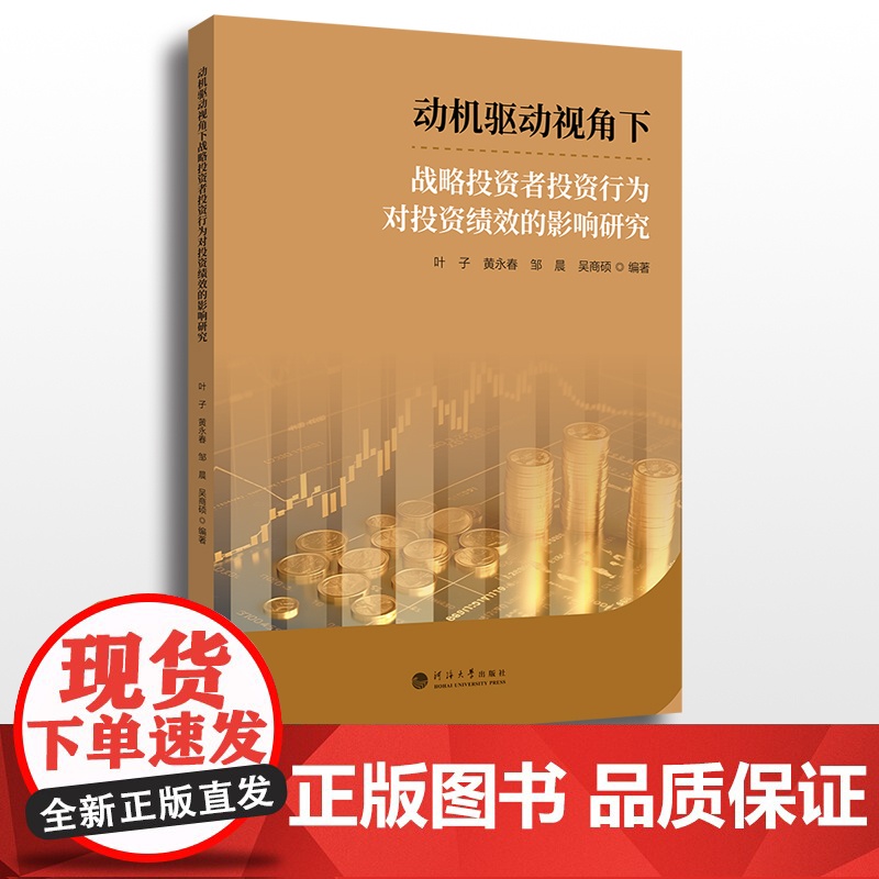 动机驱动视角下战略投资者投资行为对投资绩效的影响研究 叶子等 著高清大图