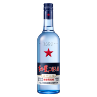 红星 二锅头 绵柔8陈酿 43度750ml*6瓶 整箱装（新老包装随机发货）