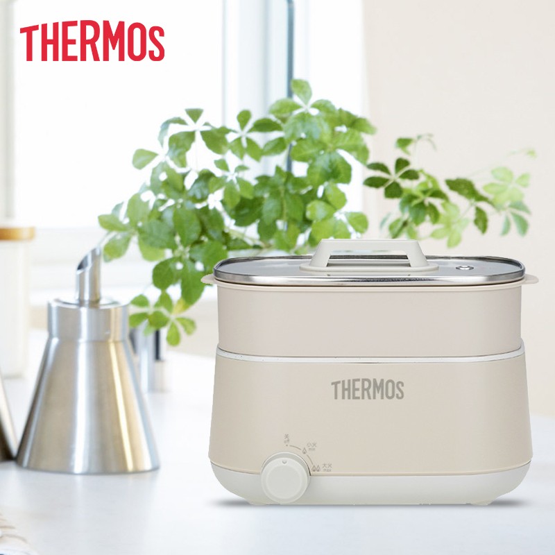 膳魔師(THERMOS) 多功能电煮锅电火锅 EHA-4322A-M 浅灰色
