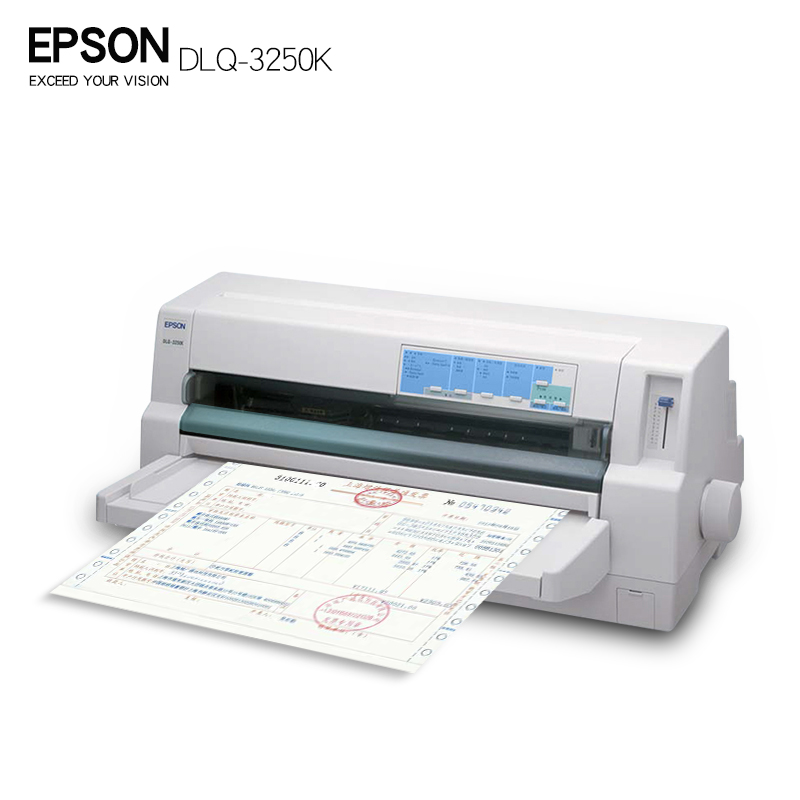 epson爱普生dlq3250kdlq3500k票据快递单针式打印机连续平推大票打印