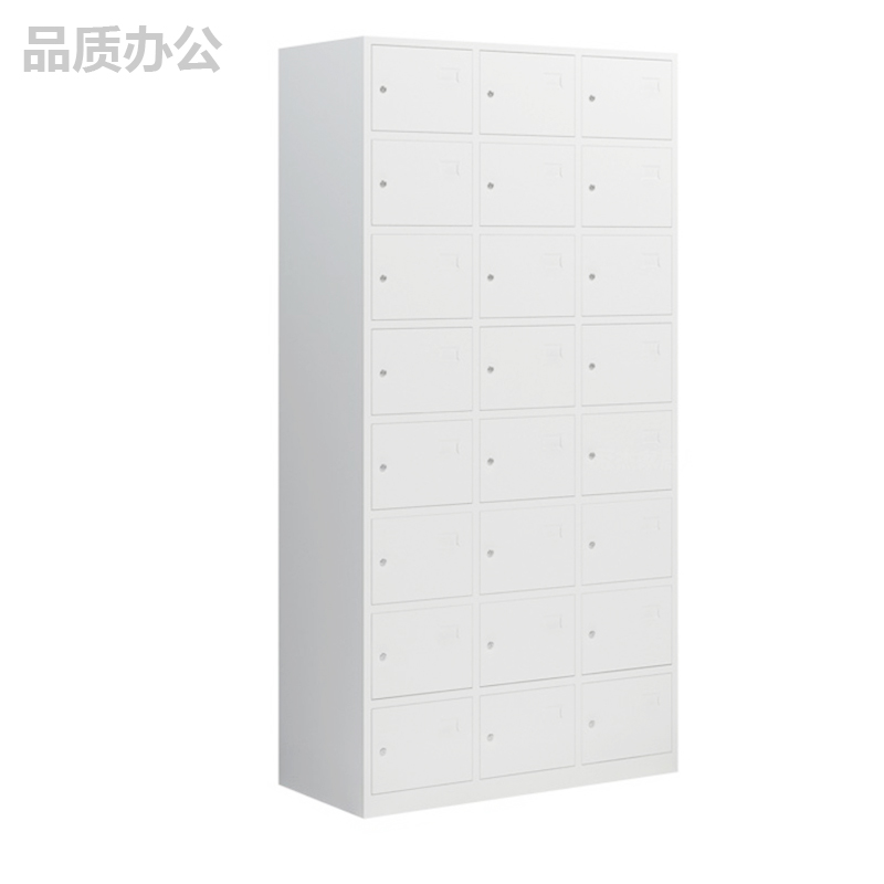 鑫虎威 钢制二十四门更衣柜员工柜铁皮储物柜健身房宿舍浴室存包柜职工带锁寄存柜高清大图